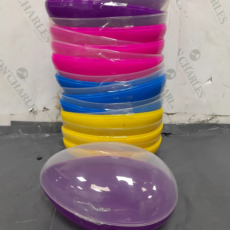 LOT OF 12 BRAND NEW LARGE FILLABLE EGGS