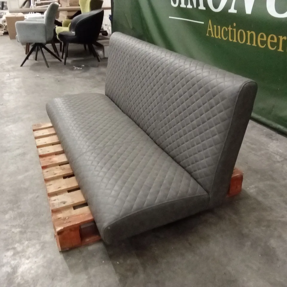 DESIGNER FAUX LEATHER DINING BENCH