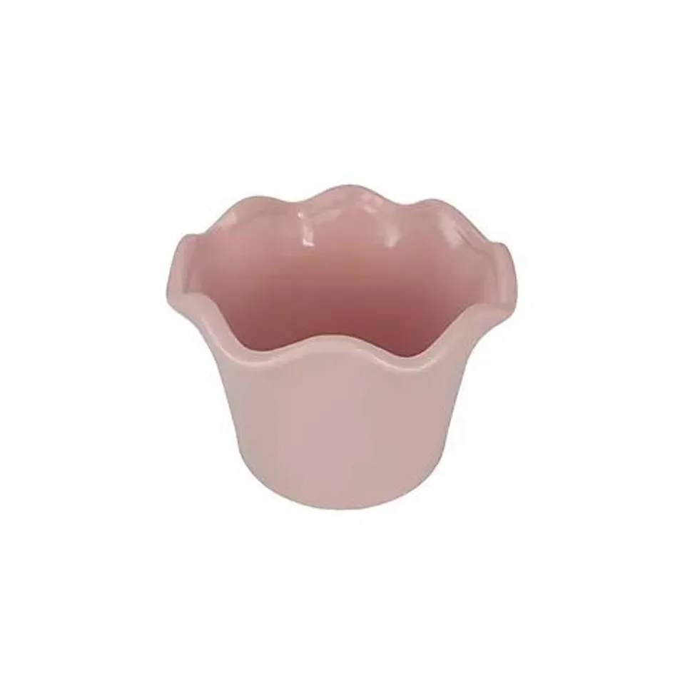 GARDEN STORIES SORBET COLLECTION LARGE 21CM CERAMIC SCALLOPED PLANTER
