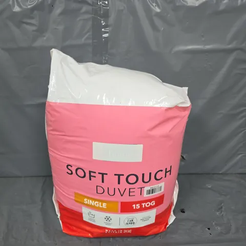 BAGGED SOFT TOUCH DUVET - SINGLE