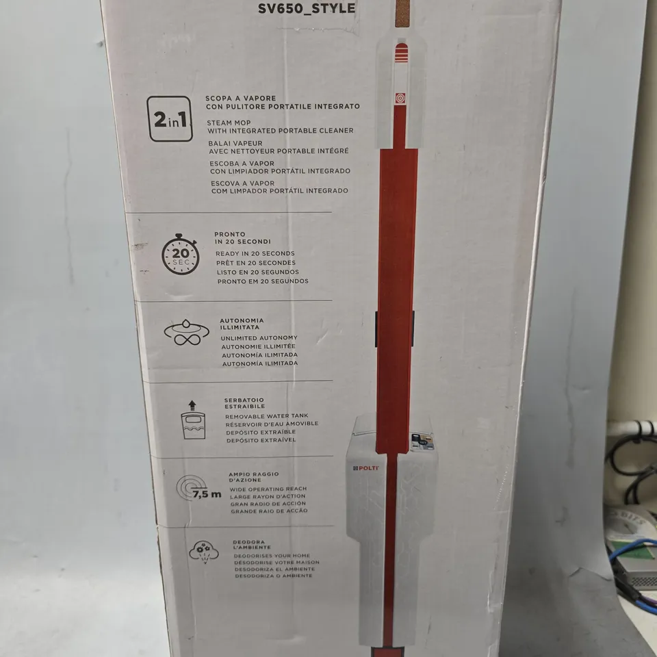 BOXED POLTI VAPORETTO SV650 STYLE STEAM MOP