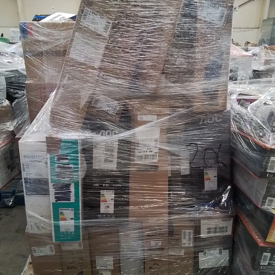 PALLET OF APPROXIMATELY 15 ASSORTED MONITORS