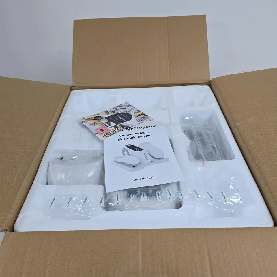 BLISS AND BEYOND STEPFIT PORTABLE ELECTRONIC STEPPER BOXED
