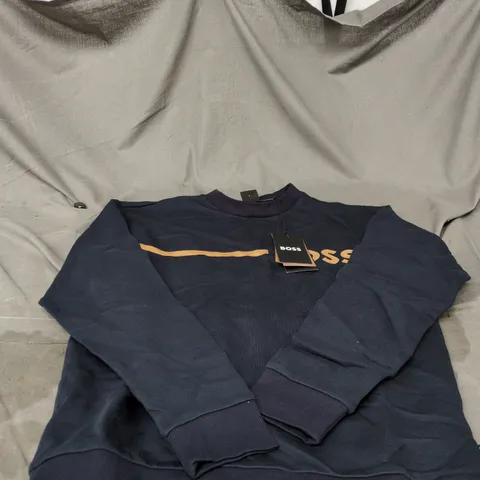 HUGO BOSS SMALL BLUE JUMPER WITH TAGS