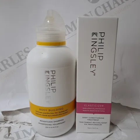 LOT OF 2 ITEMS TO INCLUDE PHILIP KINGSLEY ELASTICIZER 75ML - PHILIP KINGSLEY SHAMPOO 250ML