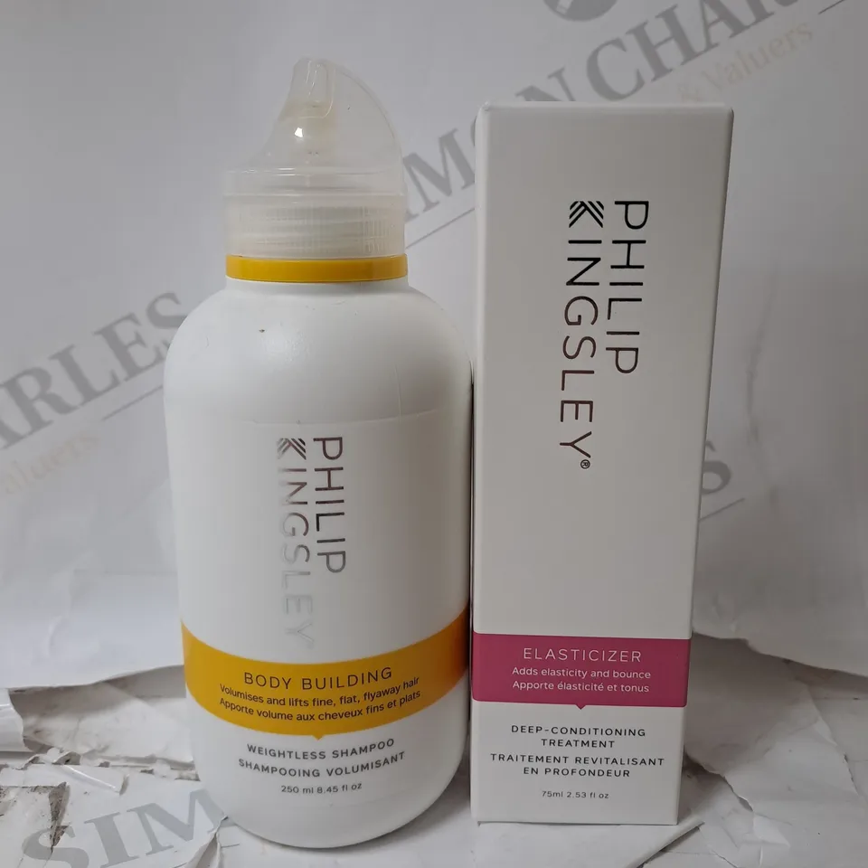 LOT OF 2 ITEMS TO INCLUDE PHILIP KINGSLEY ELASTICIZER 75ML  - PHILIP KINGSLEY SHAMPOO 250ML