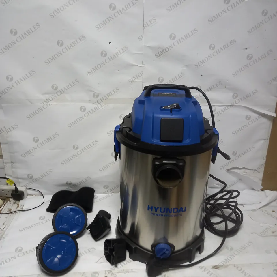 HYUNDAI WET AND DRY VACUUM CLEANER 30L 1400W INDUSTRIAL VACUUM CLEANER