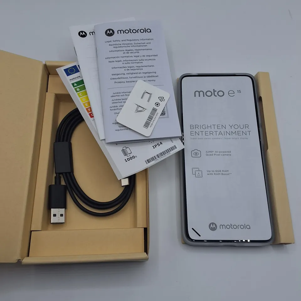 BOXED MOTOROLA MOTO E15 2+64GB IN FRESH LAVENDER - XT2523-6