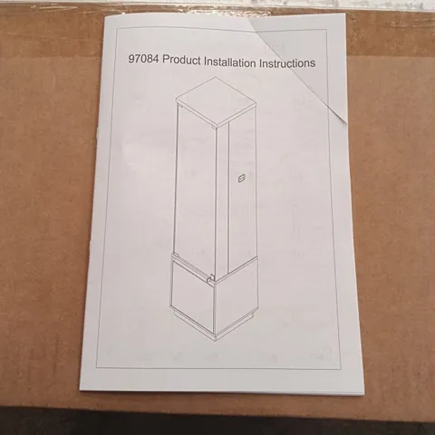 BOXED UPRIGHT CABINET - BLACK (1 BOX)