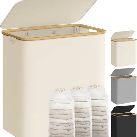 BOXED SONGMICS LAUNDRY BASKET WITH LID