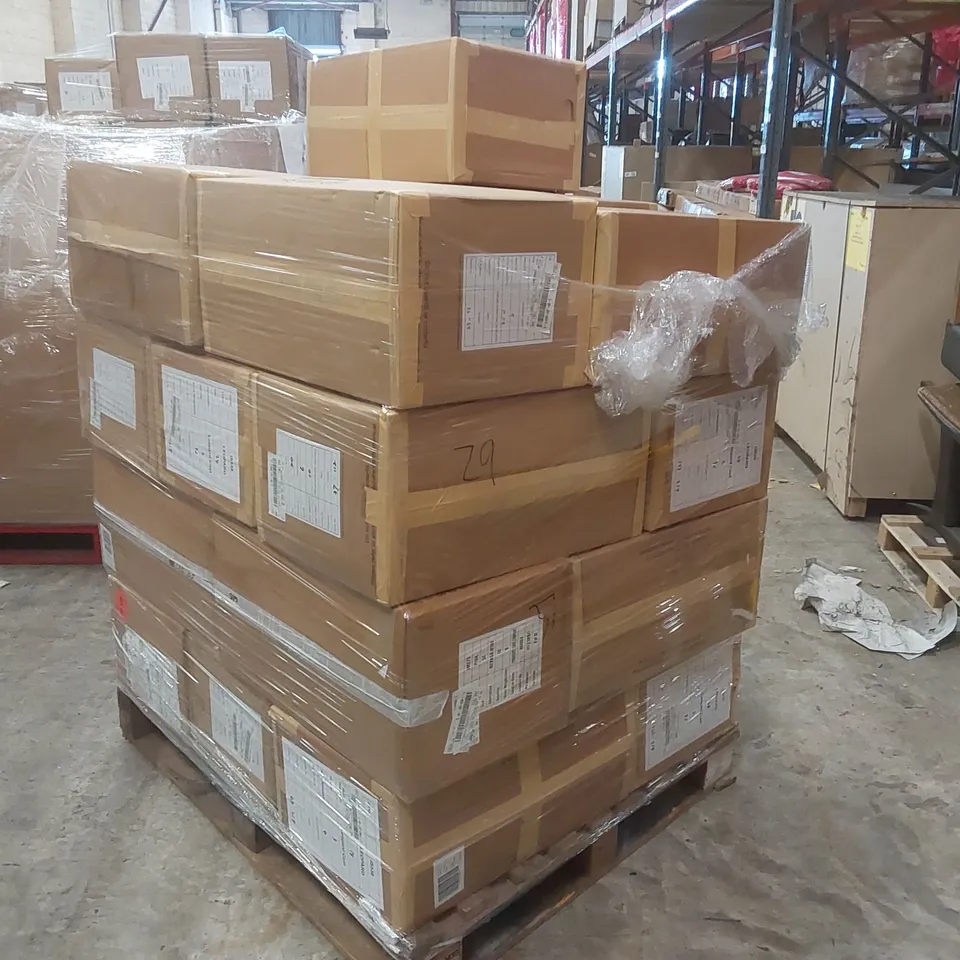 PALLET CONTAINING APPROXIMATELY 110x ASSORTED BRAND NEW DESIGNER CLOTHING ITEMS AND SHOES INCLUDING: SIMPLY BE LEOPARD COATS, SIMPLY BE BLACK BOMBER JACKETS, SIMPLY BE WORKWEAR JACKETS, JD WILLIAMS H