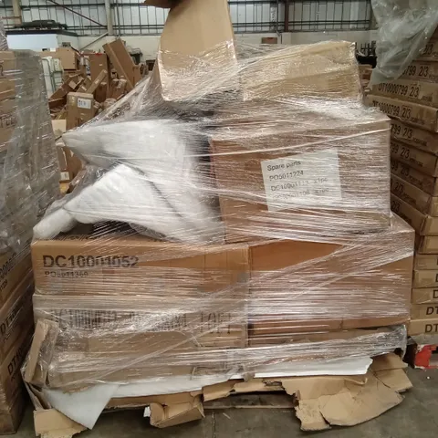 PALLET OF ASSORTED INCOMPLETE DESIGNER DINING CHAIRS PARTS AND PIECES