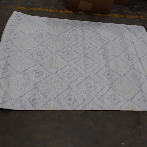 LAMAVOLA LINE RUG - YELLOW/GREY // SIZE: 160 X 230cm