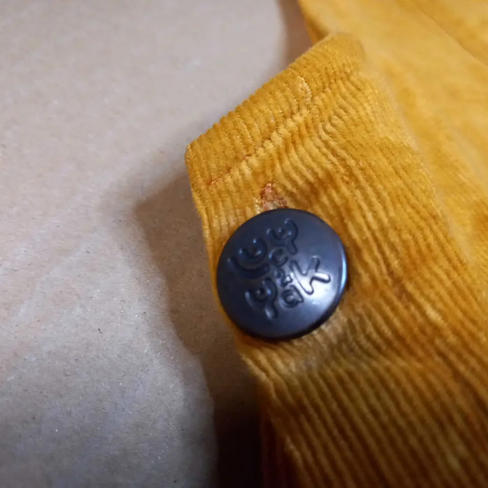 LUCY YAK MUSTARD CORD PINAFORE DRESS