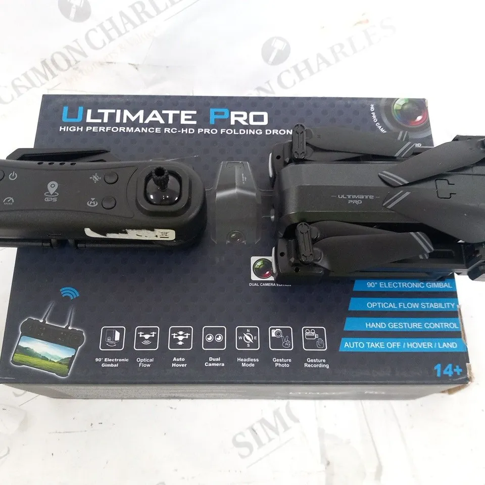 BOXED ULTIMATE PRO HIGH PERFROMANCE RC-HD PRO FOLDING DRONE
