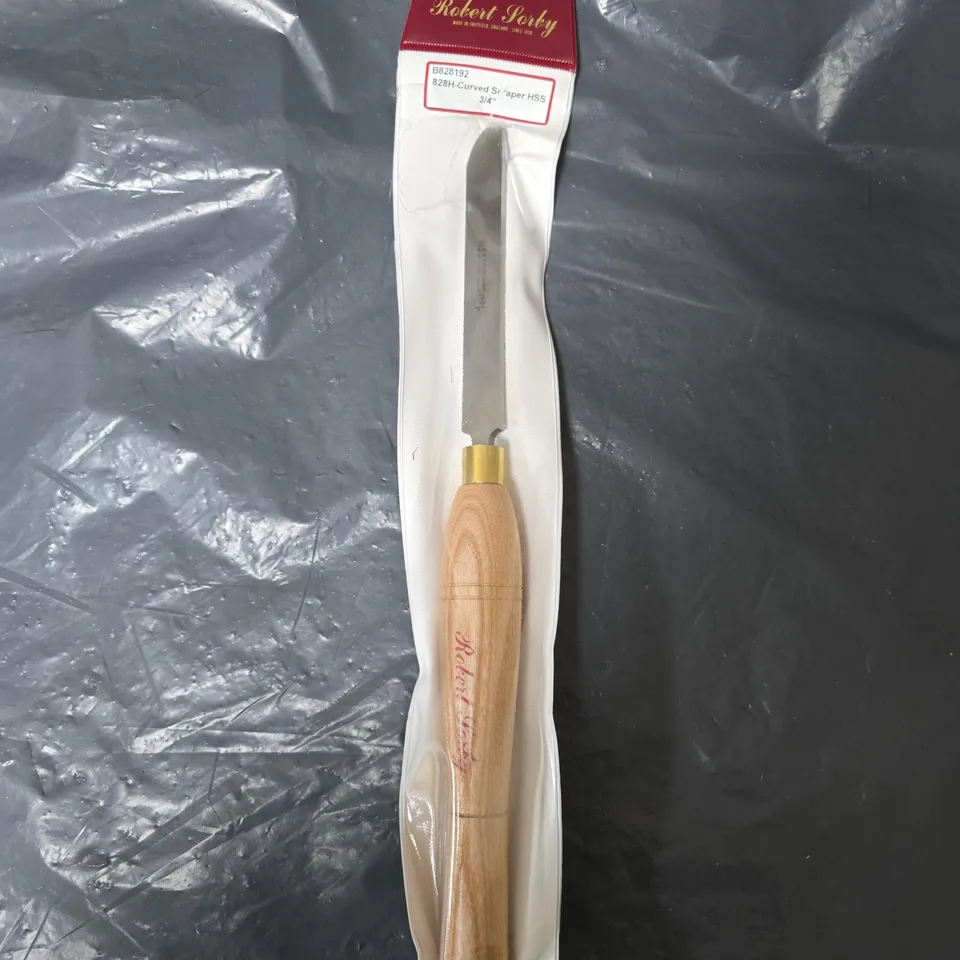 ROBERT SORBY 328H CURVED SCRAPER HSS 3/4IN – WOODWORKING TOOL