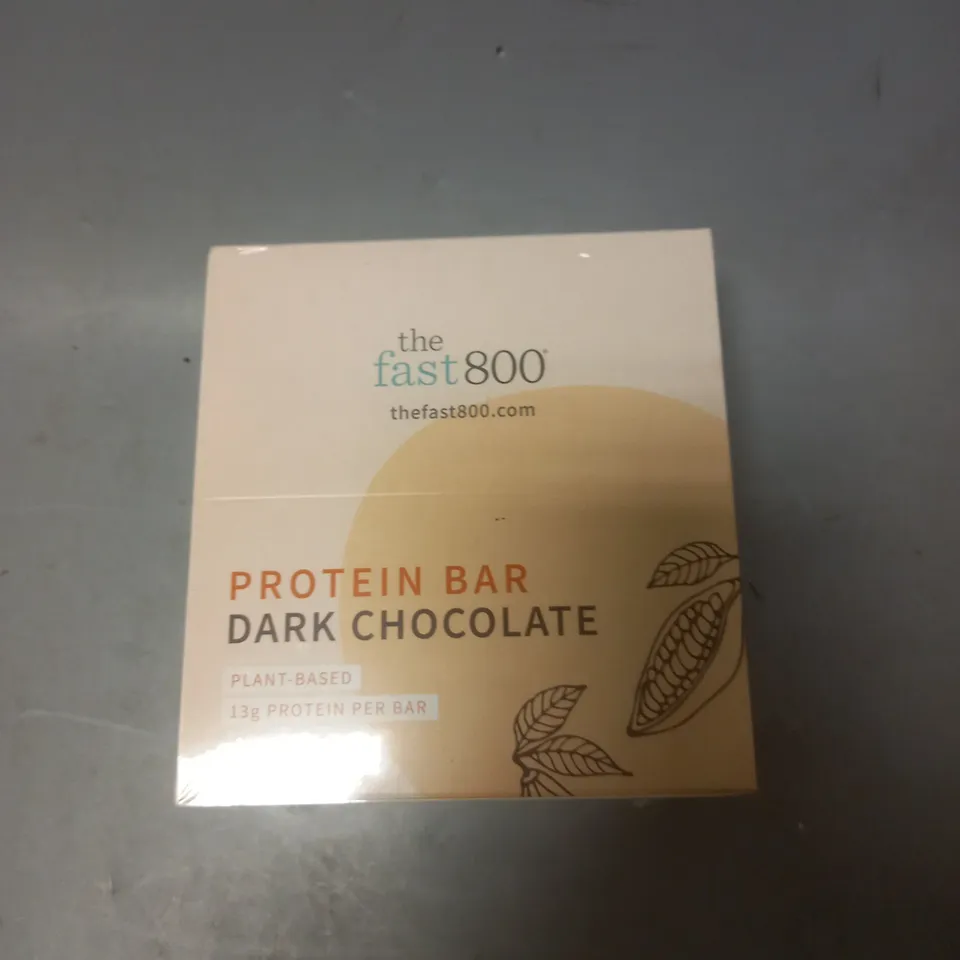 THE FAST 800 PROTEIN BAR DARK CHOCOLATE 12X