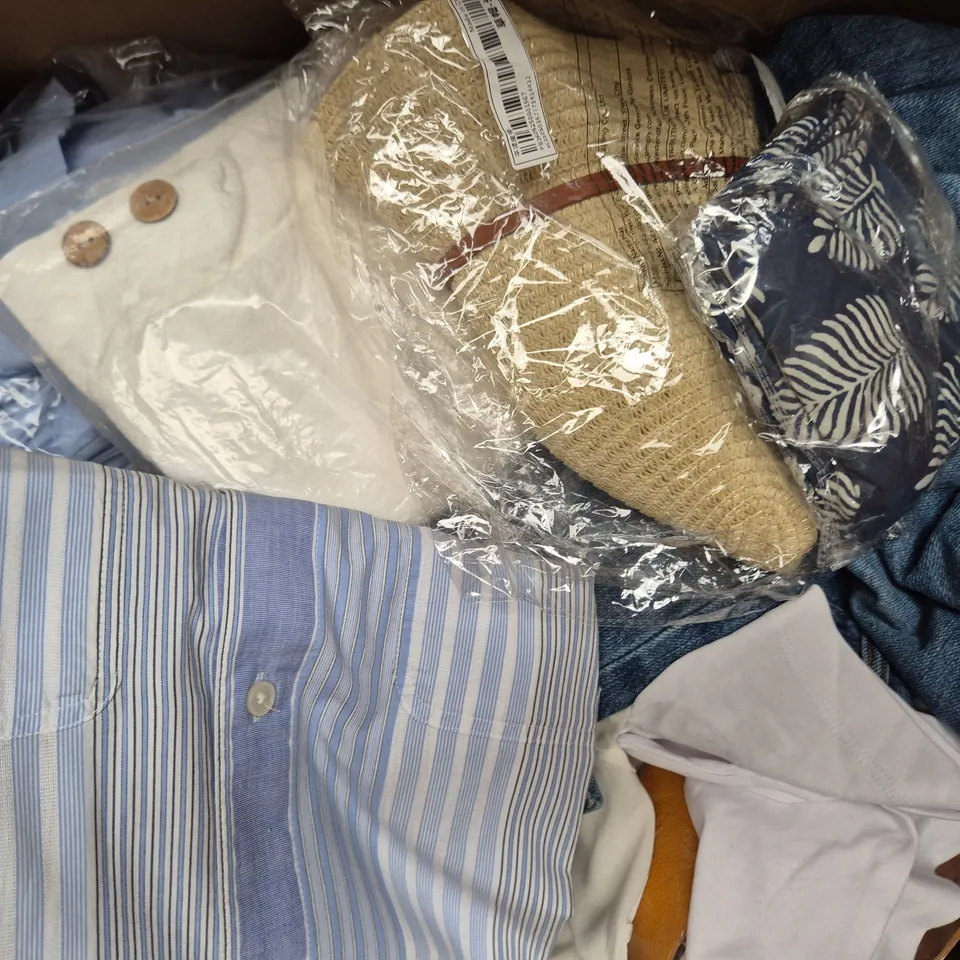 APPROXIMATELY 20 ASSORTED CLOTHING AND FASHION PRODUCTS IN VARIOUS STYLES AND SIZES - COLLECTION ONLY