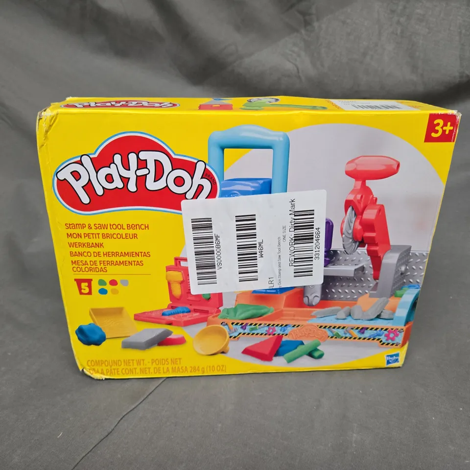 PLAY DOH STAMP AND SAW TOOL BENCH RRP £18.99