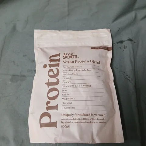 FREE SOUL VEGAN PROTEIN BLEND - CHOCOLATE, 600G