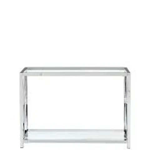 CHRISTIE CONSOLE TABLE - CHROME