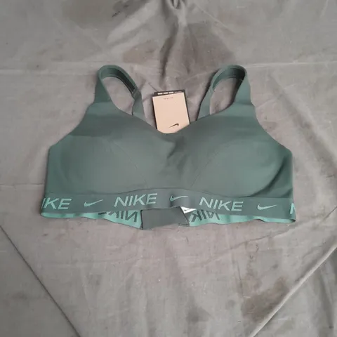 NIKE SPORTS BRA IN GREEN SIZE M