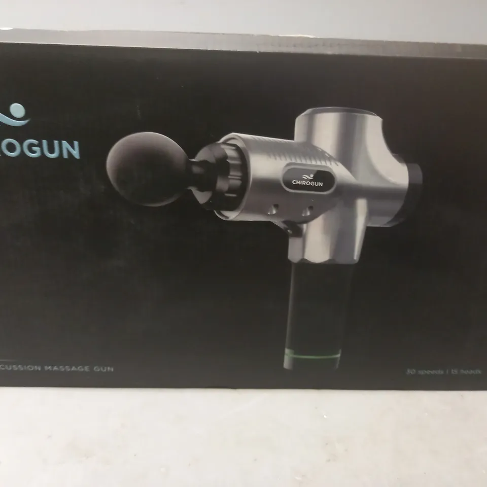 BOXED CHIROGUN PERCUSSION MASSAGE GUN