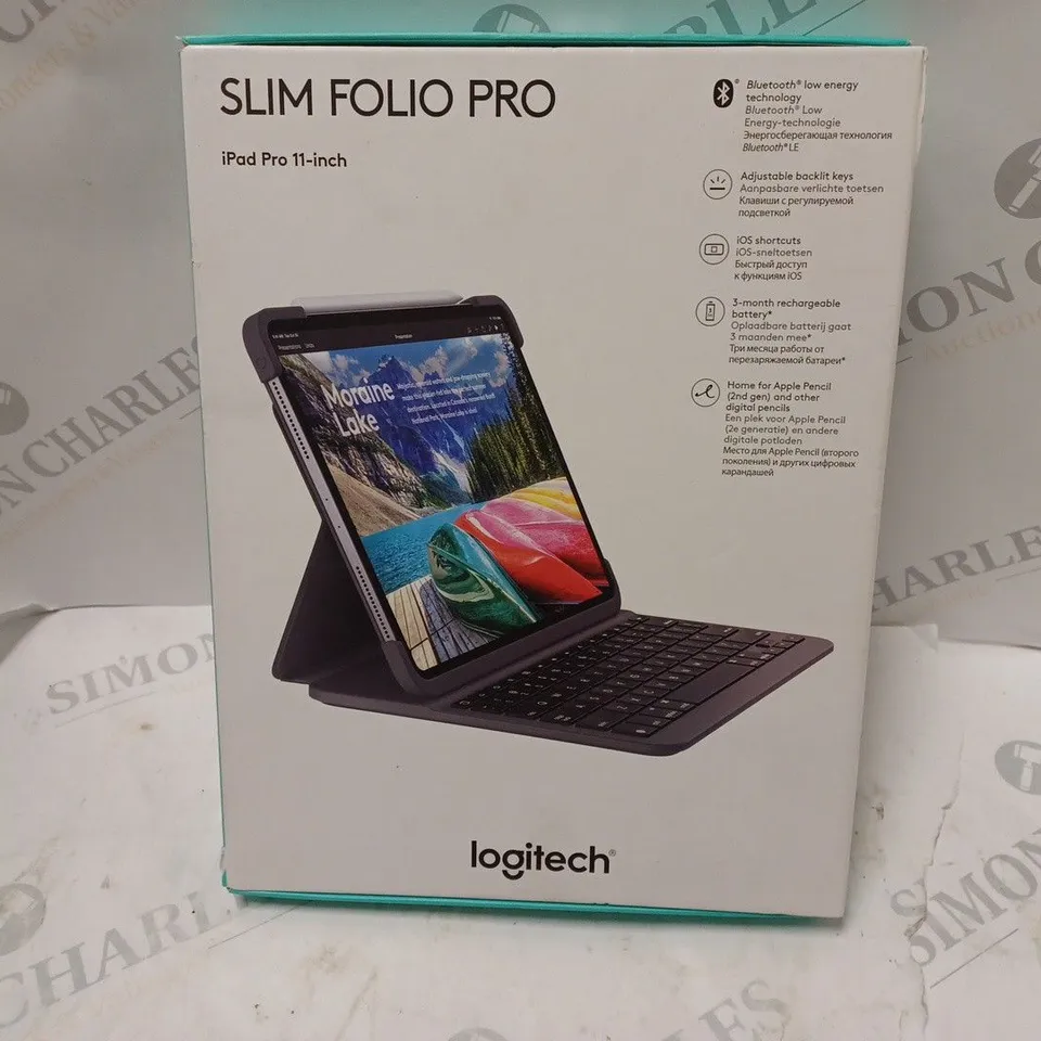 BOXED LOGITECH SLIM FOLIO IPAD PRO 11-INCH CASE