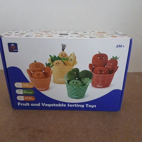 FRUIT AND VEGETABLE SORTING TOYS – BOXED, 6M+