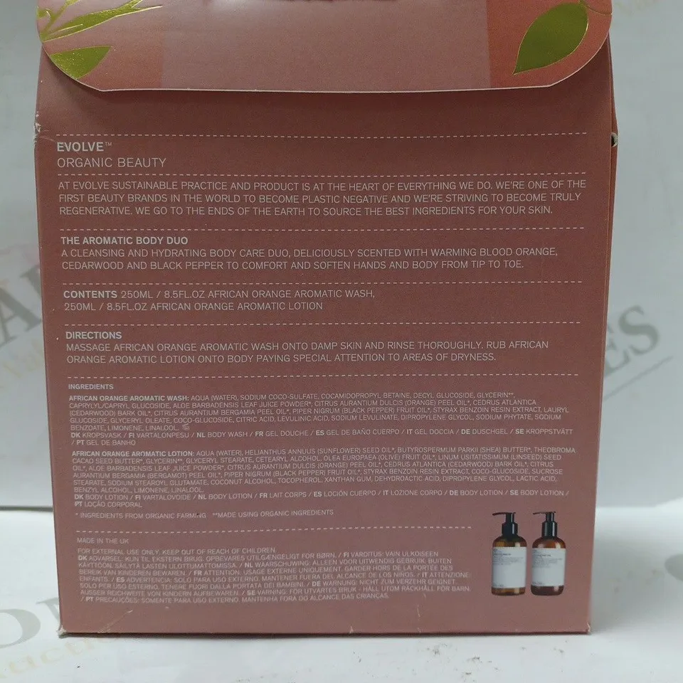 EVOLVE ORGANIC BEAUTY THE AROMATIC BODY DUO