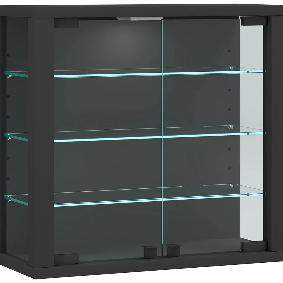 BOXED VCM METAL DISPLAY CASE 1180×360×107CM  - ANTHRACITE 