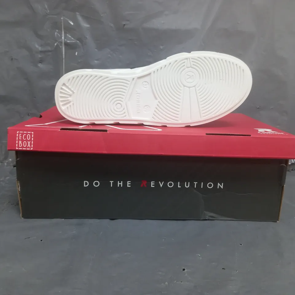 RIEKER CHUNKY PLATFORM TRAINERS DENIM BLUE SIZE 4 