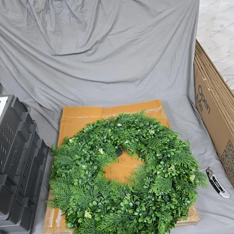 GARDEN REFLECTIONS DRESS YOUR DOOR 60CM PRE-LIT OUTDOOR WREATH