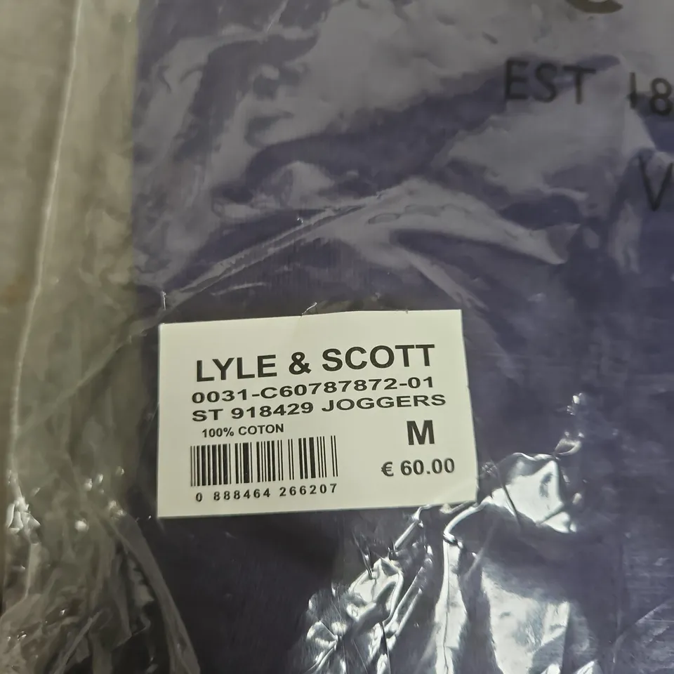 LYLE & SCOTT JOGGERS – NAVY – SIZE M – 100% COTTON