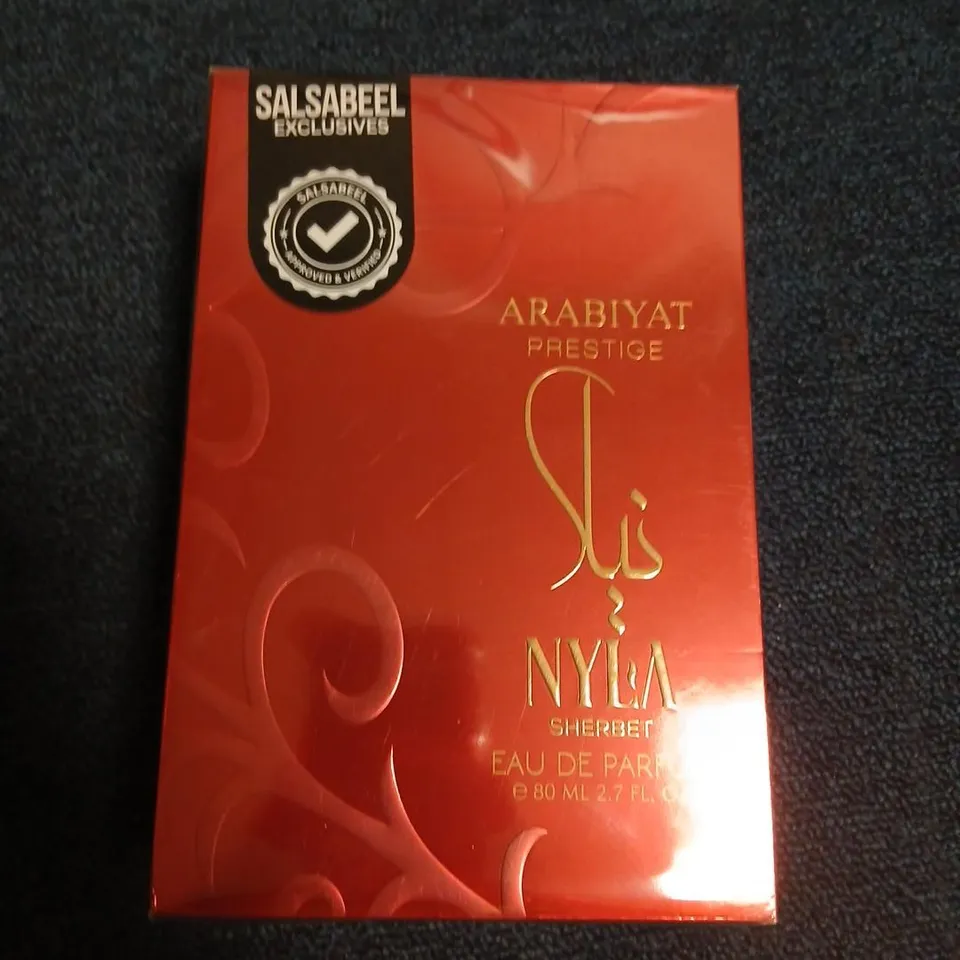 BOXED AND SEALED ARABIYAT PRESTIGE NYLA SHERBEY EAU DE PARFUM 80ML