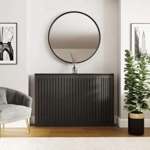 BOXED GFW COOPER STORAGE RADIATOR COVER BLACK