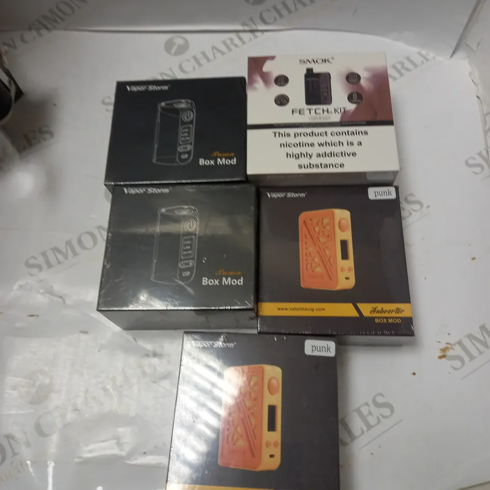 5 PIECES ASSORTED VAPES