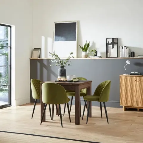 BOXED FULTON 4-6 SEATER RECTANGULAR FLIP TOP DINING TABLE - PARQUET EFFECT (1 BOX)