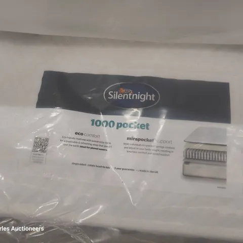 QUALITY BAGGED 6' SUPER KINGSIZE SILENTNIGHT 1000 POCKET MATTRESS