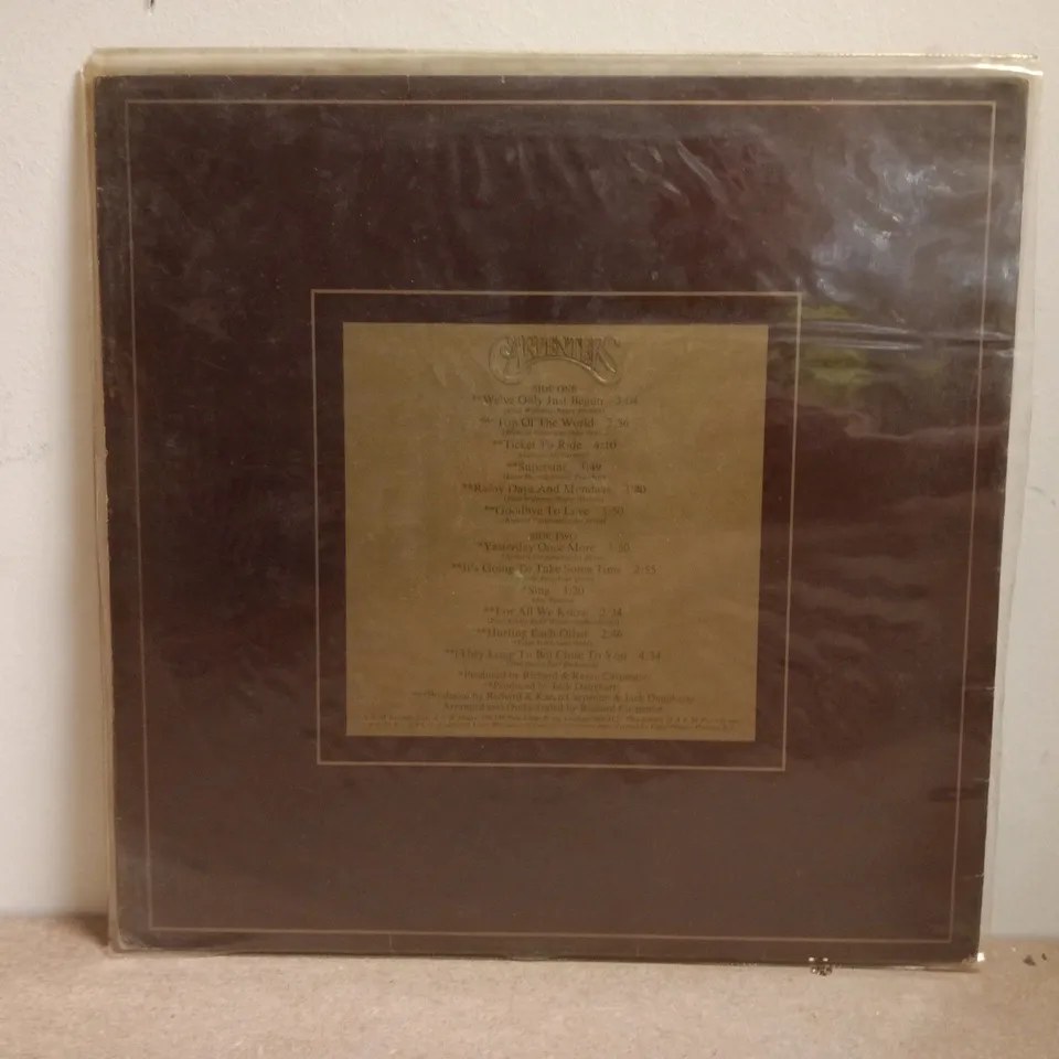 CARPENTERS 1969-1973 THE SINGLES VINYL