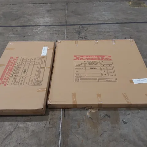 BOXED BARCELONA RATTAN TABLE WITH GLASS TOP // 120 X 120cm (2 BOXES)