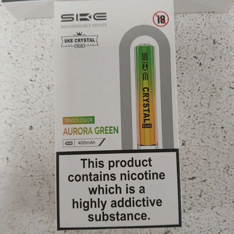 BOX OF APPROXIMATELY 45 ASSORTED E-CIGARETTES AND COMPONENTS TO INCLUDE:  SIKE CRYSTAL RECHARGEABLE DEVICES