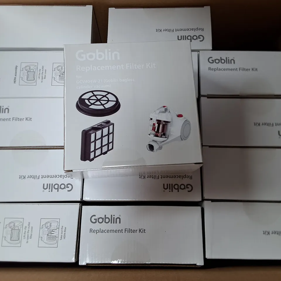 PALLET CONTAINING 48 14-PACK BOXES OF BRAND NEW GOBLIN REPLACEMENT FILTER KITS
