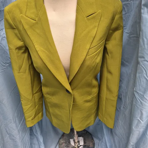 ASOS DESIGN BLAZER – MUSTARD, UK 8 (EU 36, US 4)