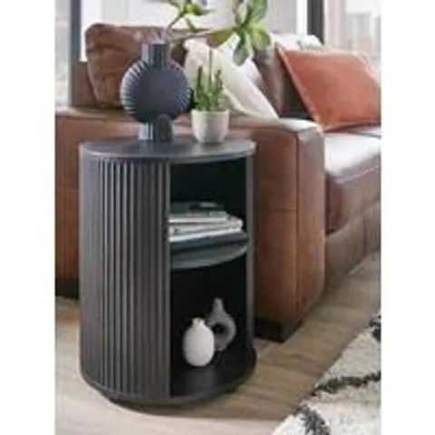 BOXED CARINA SOFA SIDE TABLE - BLACK (1 BOX)