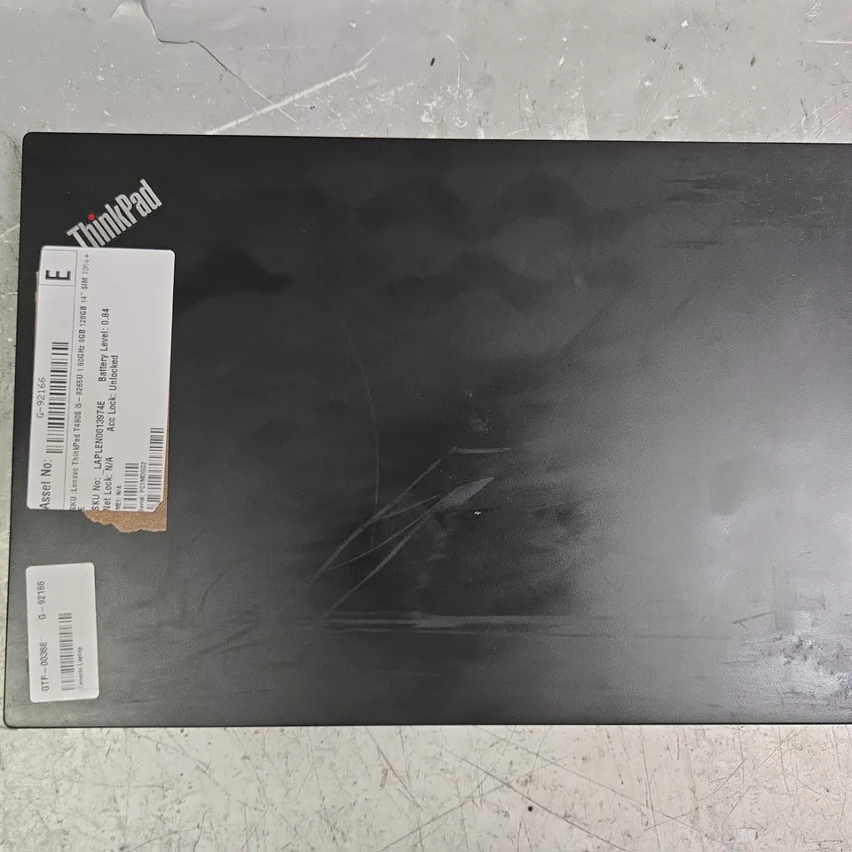LENOVO THINKPAD T490S LAPTOP IN BLACK