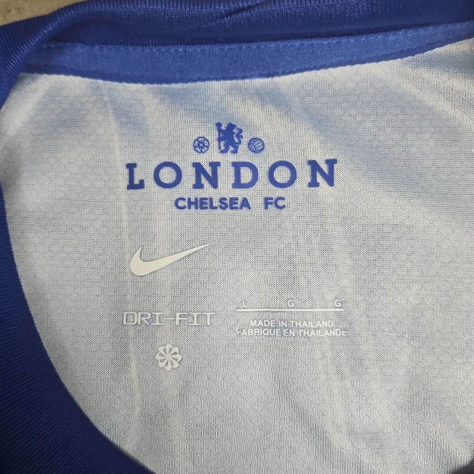 CHELSEA FC CUCURELLA #3 BLUE NIKE DRI-FIT FOOTBALL SHIRT – SIZE L