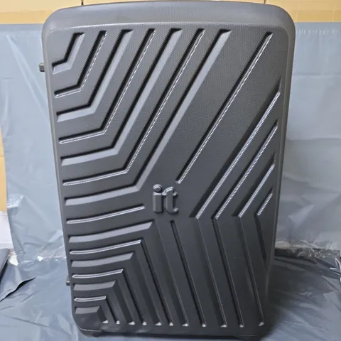 IT LUGGAGE CONVERTIBLE BLACK MEDIUM SUITCASE WITH REMOVEABLE WHEELS