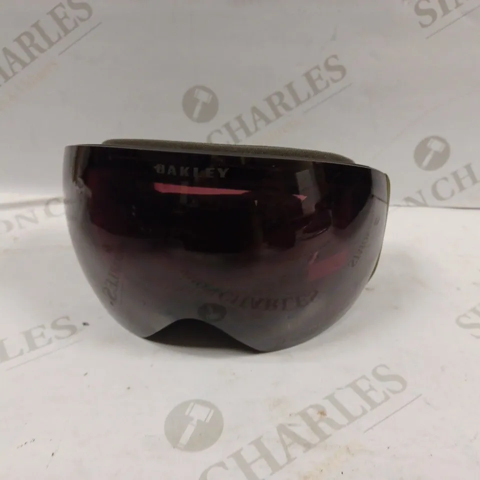 BAGGED OAKLEY FLIGHT DECK L DARK BRUSH PRIMZ DARK GREY GOGGLES WITH BAG 
