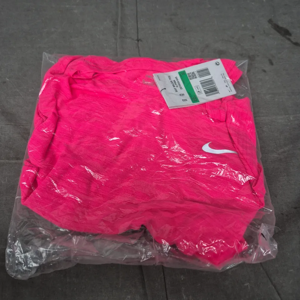 NIKE RUNNING TEE IN PINK SIZE XL 